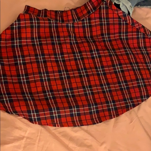 plaid zip up skirt - Picture 3 of 3